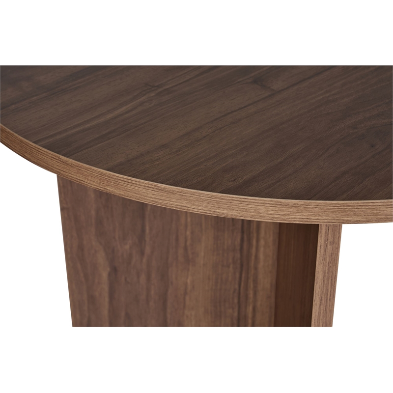 ASIR Hanah Home Sablin Dining Table in Venezia Walnut