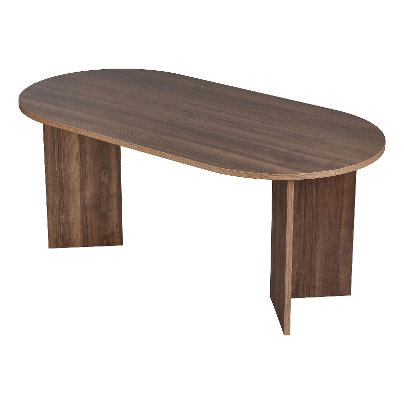 ASIR Hanah Home Sablin Dining Table in Venezia Walnut