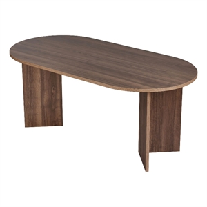 ASIR Hanah Home Sablin Dining Table in Venezia Walnut