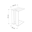 ASIR Hanah Home Muju Side Table in Oak and Anthracite