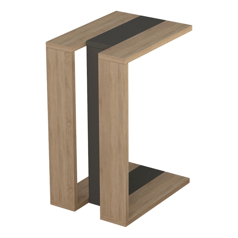 ASIR Hanah Home Muju Side Table in Oak and Anthracite