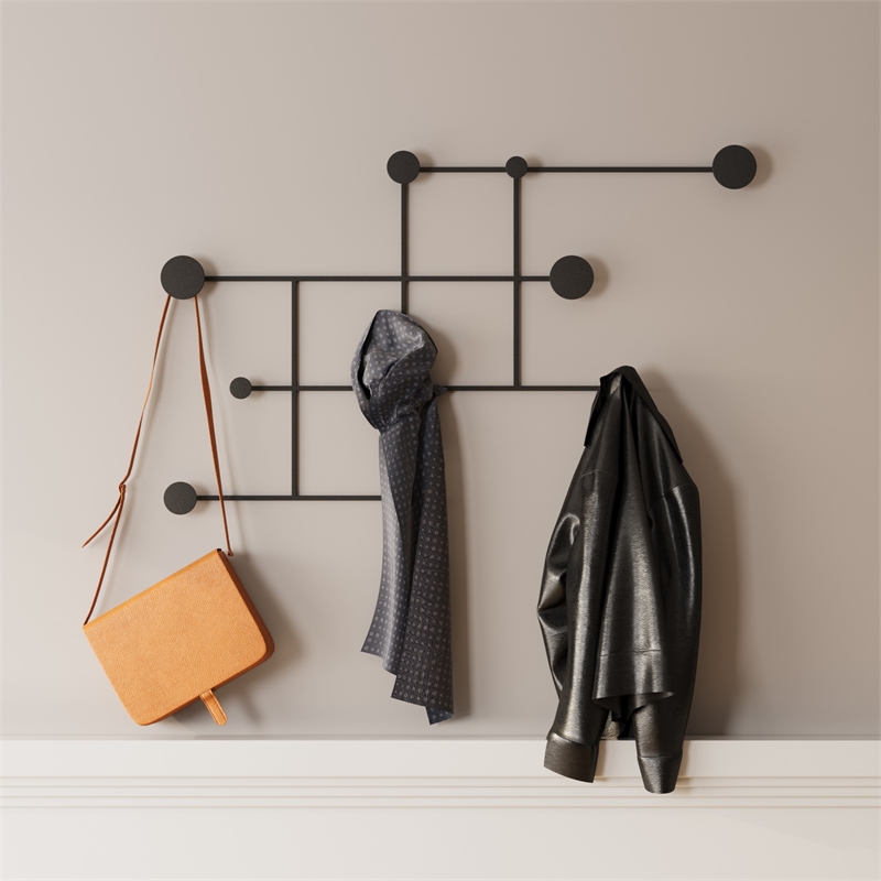 ASIR Wallity Fatara Metal Wall Hook in Black