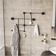 ASIR Wallity Fatara Metal Wall Hook in Black