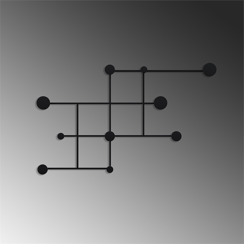 ASIR Wallity Fatara Metal Wall Hook in Black