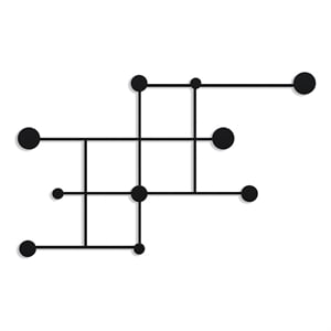 ASIR Wallity Fatara Metal Wall Hook in Black