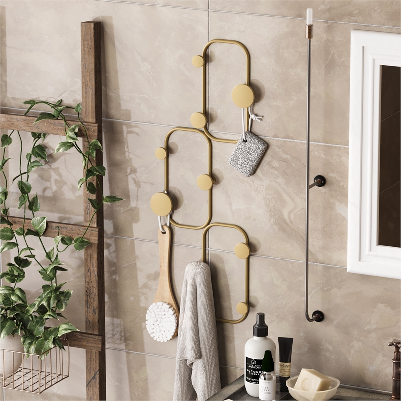 ASIR Wallity Lizzard-A Metal Wall Hook in Gold