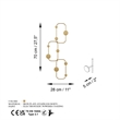 ASIR Wallity Lizzard-A Metal Wall Hook in Gold