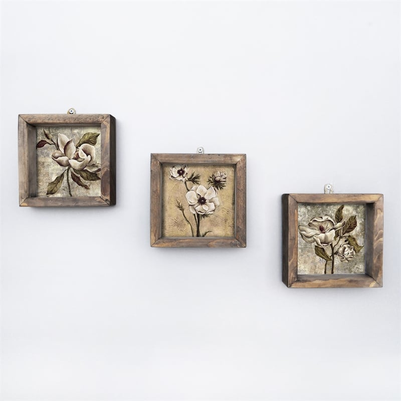 ASIR Wallity Decorative Framed Painting UKZM002 (3 Pieces) in Multi-Color