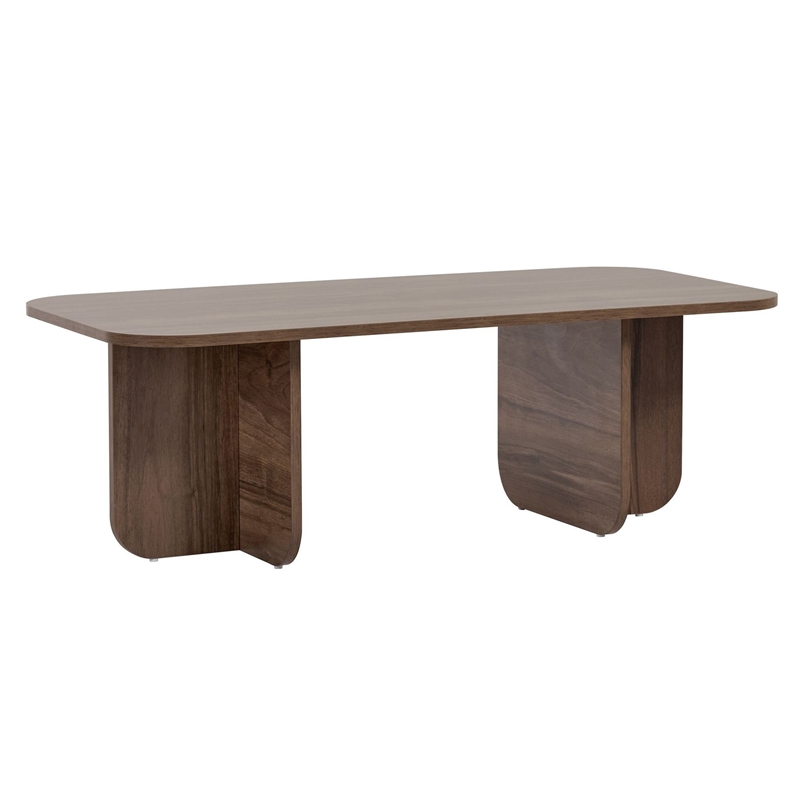 ASIR Hanah Home Akira Coffee Table in Venezia Walnut