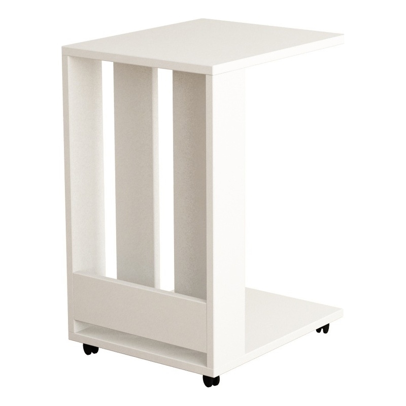 ASIR Hanah Home Edi Side Table in White