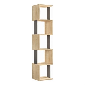 ASIR Hanah Home Piri Bookshelf in Sonoma Oak and Anthracite