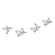 ASIR Wallity Birds 304 Decorative Metal Wall Accessory in Black