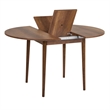 ASIR Hanah Home Viona Extendable Dining Table in Barok Walnut