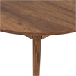 ASIR Hanah Home Viona Extendable Dining Table in Barok Walnut