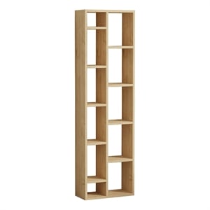 ASIR Hanah Home Tomi Bookshelf in Sapphire Oak