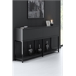 ASIR Hanah Home Lord Modern Console Table in Anthracite and Black