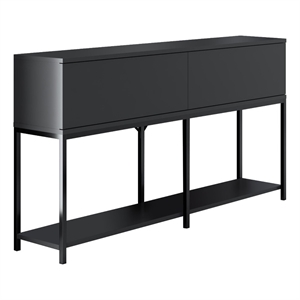 ASIR Hanah Home Lord Modern Console Table in Anthracite and Black