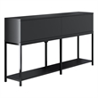 ASIR Hanah Home Lord Modern Console Table in Anthracite and Black