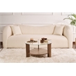 ASIR Hanah Home Clara Coffee Table in Transparent Venezia Walnut