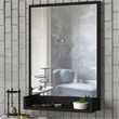 ASIR Hanah Home Costa Decorative Mirror in Black