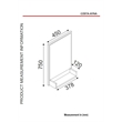 ASIR Hanah Home Costa Decorative Mirror in Black