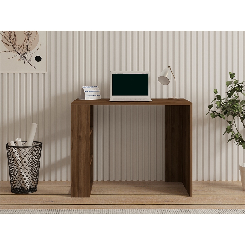 ASIR Hanah Home Cool Study Desk in Walnut