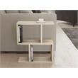ASIR Hanah Home Zet Side Table in Travertine