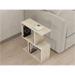 ASIR Hanah Home Zet Side Table in Travertine