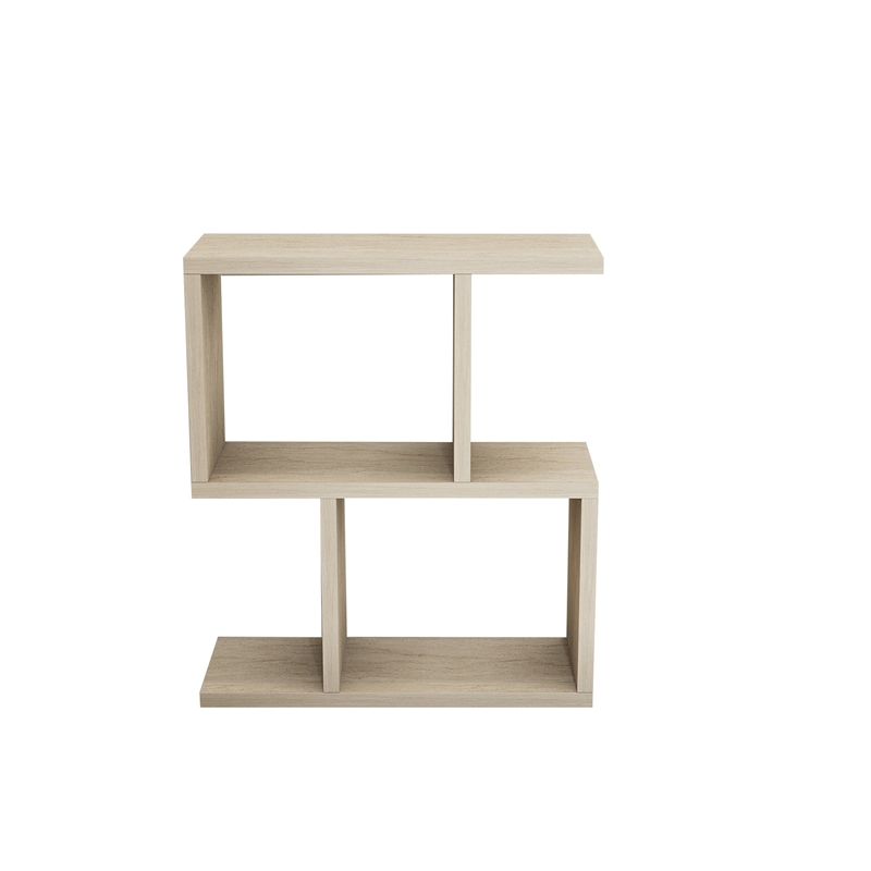 ASIR Hanah Home Zet Side Table in Travertine