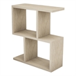 ASIR Hanah Home Zet Side Table in Travertine