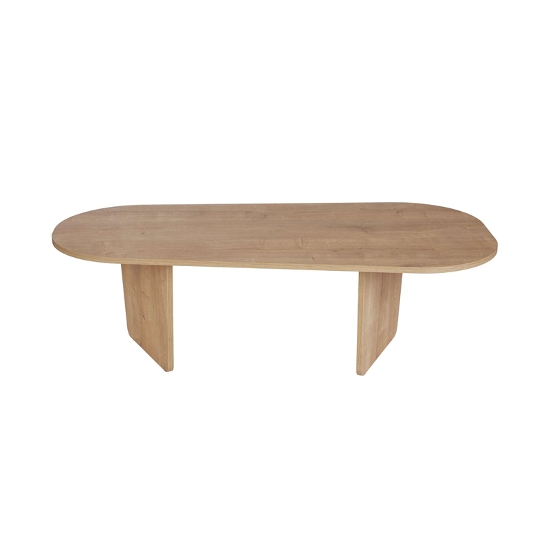 ASIR Hanah Home Ovalis Coffee Table in Oak