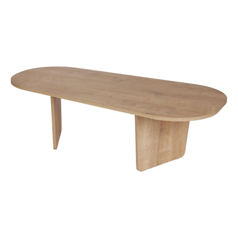 ASIR Hanah Home Ovalis Coffee Table in Oak