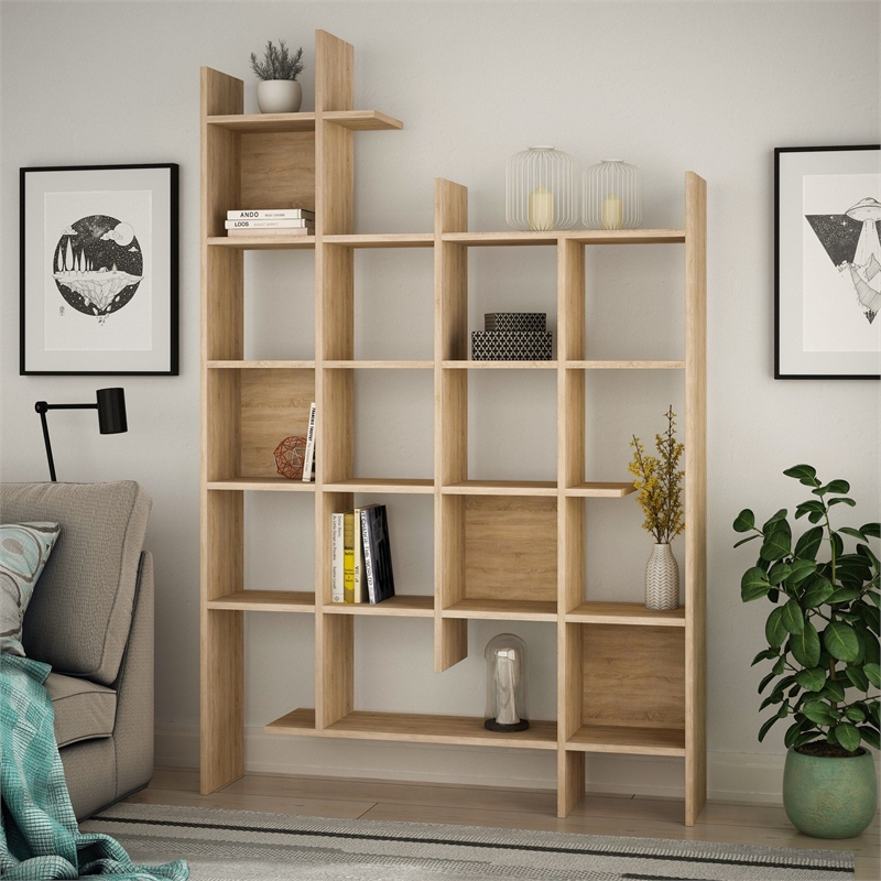 ASIR Hanah Home Manco Bookshelf in Oak