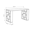 ASIR Hanah Home Maze Study Desk in Oak