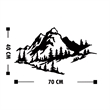 ASIR Wallity Mountain 2 Decorative Metal Wall Accessory in Black