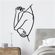 ASIR Wallity Woman 2 Decorative Metal Wall Accessory in Black
