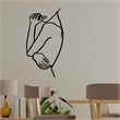 ASIR Wallity Woman 2 Decorative Metal Wall Accessory in Black