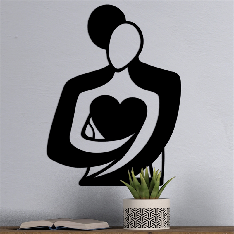 ASIR Wallity Love Decorative Metal Wall Accessory in Black