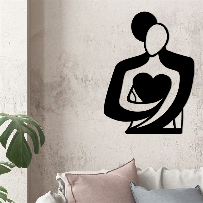 ASIR Wallity Love Decorative Metal Wall Accessory in Black