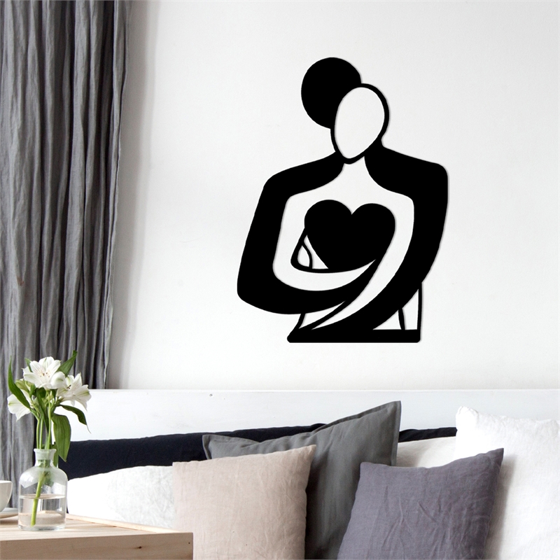 ASIR Wallity Love Decorative Metal Wall Accessory in Black
