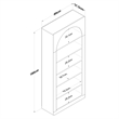 ASIR Hanah Home HC116 - 3142 Bookshelf in White