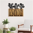 ASIR Wallity Flower 5 Decorative Wooden Wall Accessory in Walnut