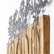 ASIR Wallity Flower 5 Decorative Wooden Wall Accessory in Walnut