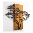 ASIR Wallity Acacia Tree 387-A Decorative Wooden Wall Accessory in Multi-Color