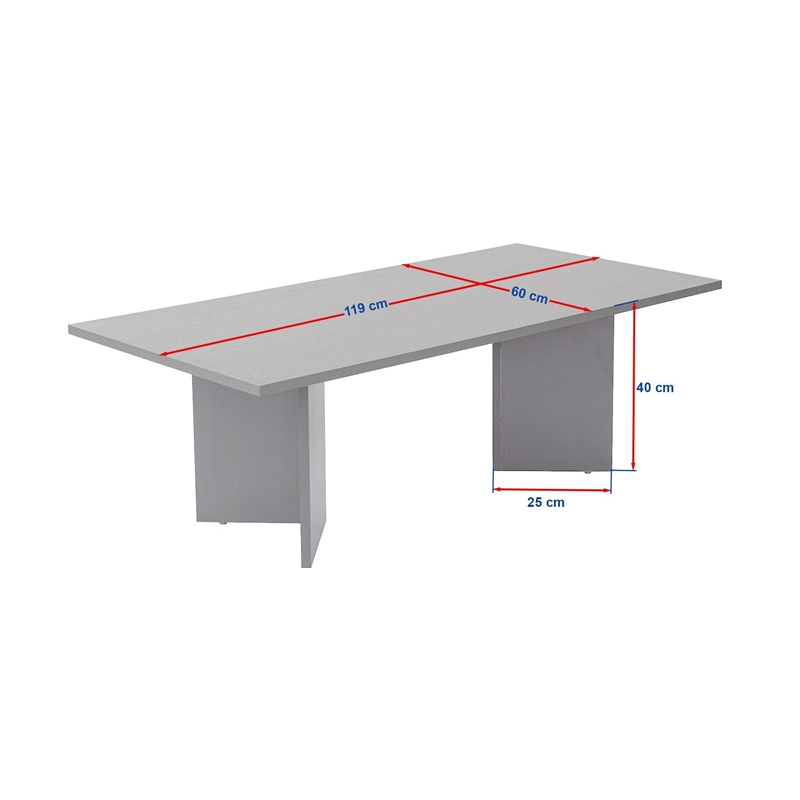 ASIR Hanah Home Sabin Coffee Table in Travertine