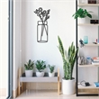 ASIR Wallity Flower 1 Decorative Metal Wall Accessory in Black
