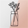 ASIR Wallity Flower 1 Decorative Metal Wall Accessory in Black
