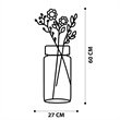 ASIR Wallity Flower 1 Decorative Metal Wall Accessory in Black