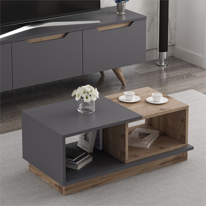 ASIR Hanah Home Consept Coffee Table in Anthracite
