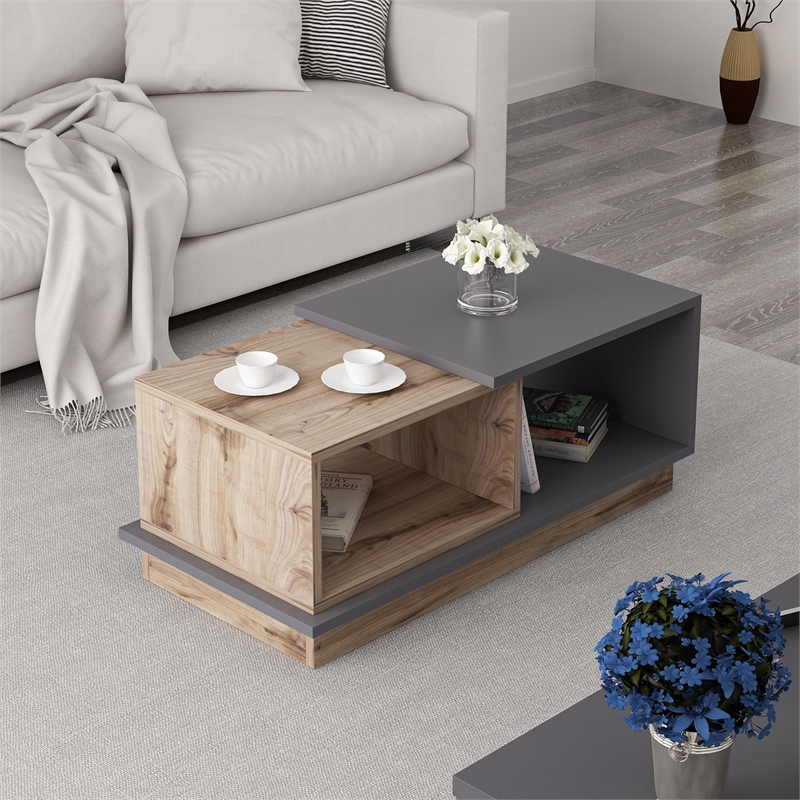 ASIR Hanah Home Consept Coffee Table in Anthracite